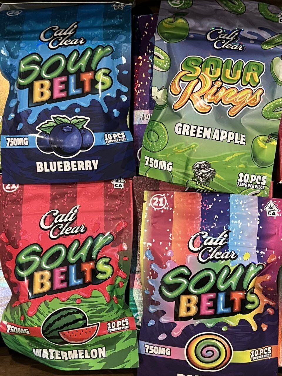 750MG CALI CLEARS SOUR BELTS