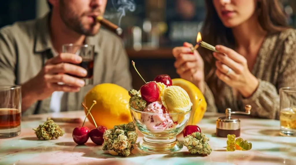 Lemon Cherry Gelato combines sweet cherry, citrus zest, creamy gelato notes, and eye-catching purple flower.