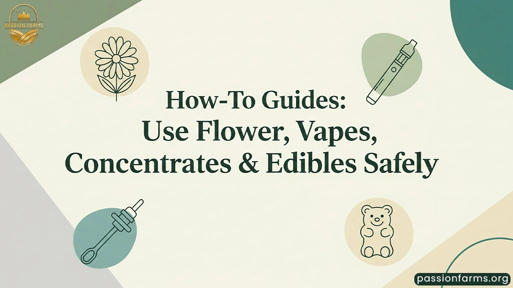 How-To Guides: Use Flower, Vapes, Concentrates & Edibles Safely